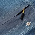 thumbnail image 4 of AherBiu Plus Size Mens Shirts Long Sleeve Button down Denim Shirt Regular Fitted Fall Winter Fashion Tees Tops, 4 of 8