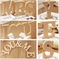 thumbnail image 2 of Statue en Forme de Lettre Anglaise Décorative Faite à la Main Bonne Statue en MDF Sculptée pour la Maison, 2 of 10