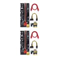 thumbnail image 1 of Maytalsory PCI-E 1x à 6x Carte d'Extension Module de Carte USB Portable Ordinateur d'Exploitation Minière Carte Mère Adaptateur Composant Appareil Mineur Fente Rouge+fil Rouge 2 Ensembles, 1 of 6