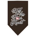 thumbnail image 1 of Well Bless Your Heart Screen Print Bandana Brown Small, 1 of 1