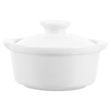 Shisuyan Ceramic Soup Bowl with Lid and Handle Dessert Bowl Cubilose Bowl Egg Cooking Bowl