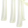thumbnail image 2 of LCXmlly Roasting Pan Wedding Arch Drape Fabric Long 3 Panels Wide Sheer Wrinkle Free Soft Party Backdrop Drapery, 2 of 6