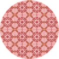 thumbnail image 1 of Ahgly Tapis Rond Lavable en Machine Intérieur Transitionnel Rose Pastel, 6 Pieds Rond, 1 of 7