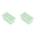 thumbnail image 1 of (2-Pack) Rinsvye Silicone Freezer Tray with Reusable Silicone Food Trays Lid Soup Freezer Container 2 Cup Extra Large Ice Cube Tray Makes 2 Perfect 250Ml Portions Cubes for Freezing Soup Stews Sauce, 1 of 7