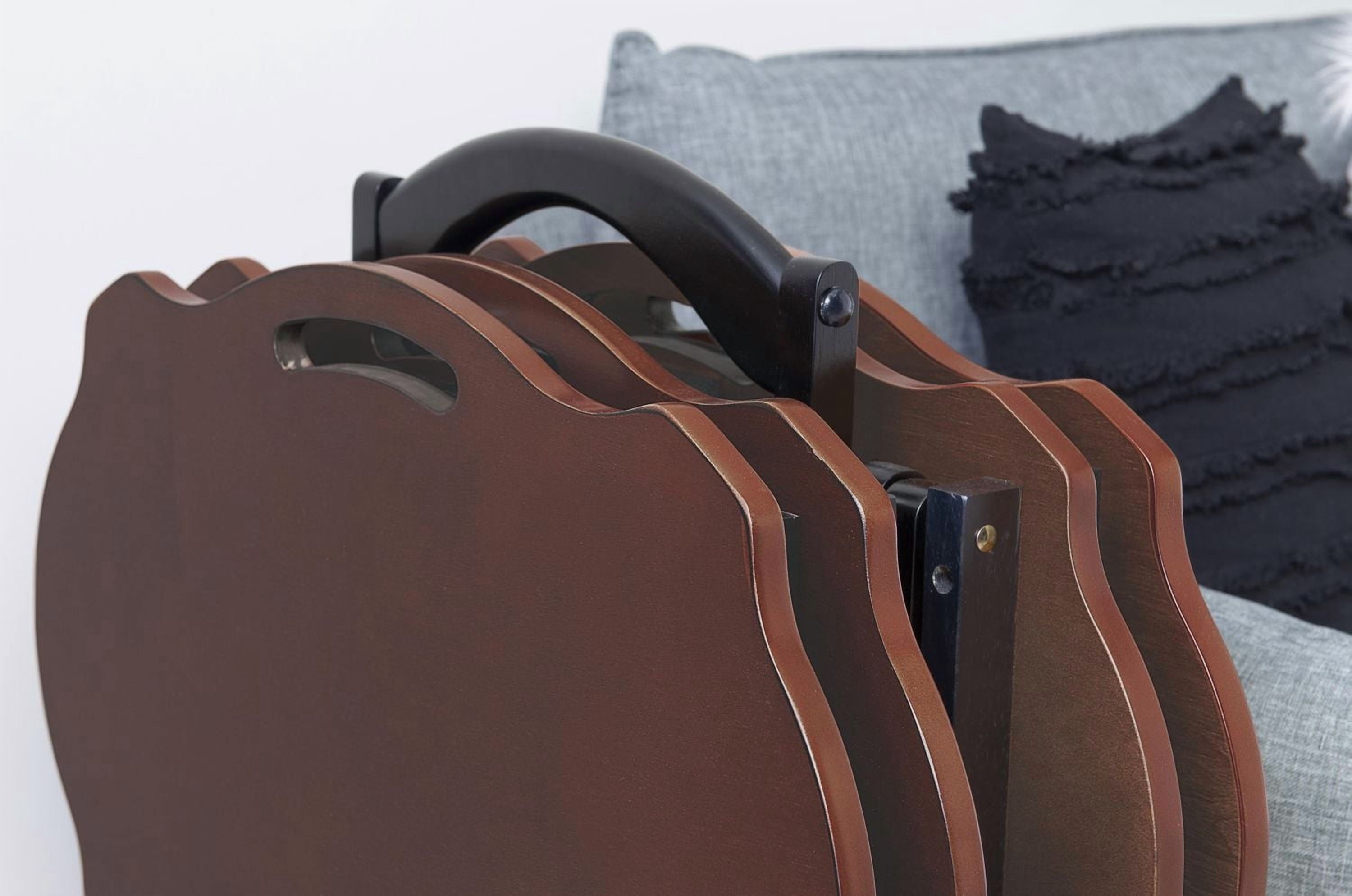 Lando Tray Table Set, Black