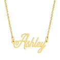 thumbnail image 1 of KISPER 18K Gold Plated Stainless Steel Personalized Name Pendant Necklace, 1 of 39