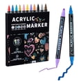 thumbnail image 1 of TIELUTT 2.5ml Marker Set Rich Colors Smooth Ink for Projects Durable Tips Portable Pens under 10 Planner Pens No Fine Point Ink Well Liner Thick Pens Antique Brass Ink Wells, 1 of 7