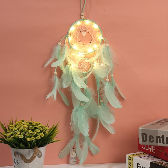 Kcavykas Clearance Sales,Canada Day,open Season Home Decoration D ream Catcher Wind Chime Hanging Sash with LED Light