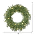 thumbnail image 3 of Holiday Time couronne de cèdre pré-éclairée de 61 cm, Vert, 3 of 6
