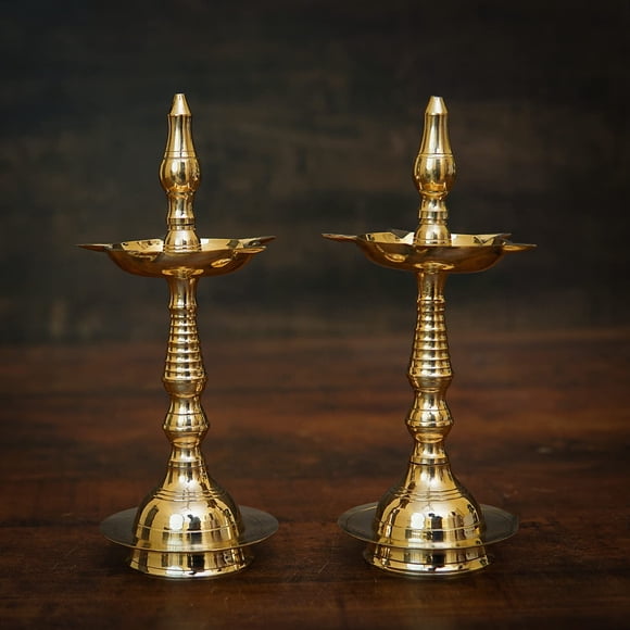 Brass World Brass Bricolage Samay Bricolage Pooja Lampe à Huile Akhand Jot Bricolage Deepak pour Diwali Cadeau Déco Maison Lampe Légère pour Mandir, Bureau Temple et Boutique