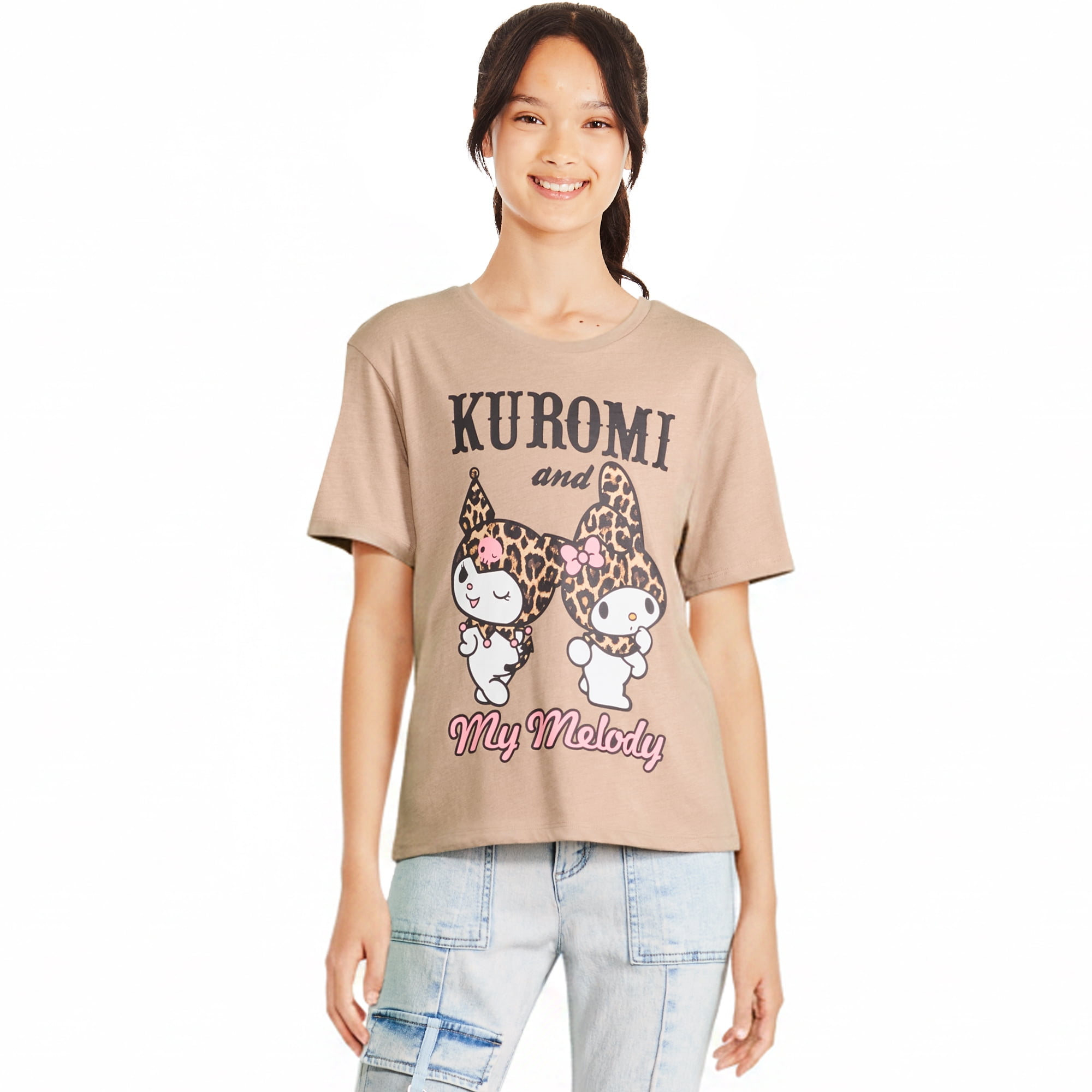 Sanrio Girls' My Melody and Kuromi T-Shirt
