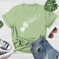 thumbnail image 5 of Ketyyh-chn99 Chemises pour Femmes Mode Blouse Ample T-Shirts pour Femmes Manches Longues Col Rond Chemises T-Shirt Basique Hauts Blouse Vert,2TG, 5 of 5