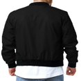 thumbnail image 2 of Veste Bomber pour Hommes Patchwork Manteaux Automne Hiver, 2 of 9