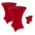 thumbnail image 2 of Stretch cover bar table covers - elegant bar table cover for bistro table anthracite, 2 of 9