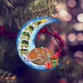 thumbnail image 4 of Christmas Cartoon Moon Puppy Christmas Tree Ornaments Creative Christmas Tree Pendant, 4 of 6