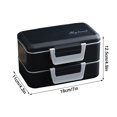 thumbnail image 2 of Birdeem Lunch Box Kids, Adult Lunch Box, Plastic and Stainless Steel Double Lunch Box Microwave Lunch Box High Color Value and Large Capacity Office Worker Sealed Lunch Box, 2 of 4