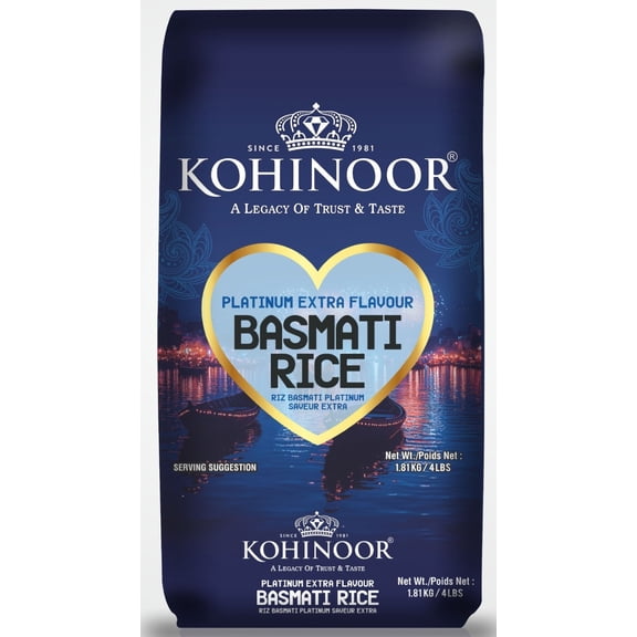 Kohinoor Platinum Extra Flavor Basmati Rice 1.81KG