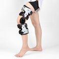 thumbnail image 2 of Lightweight Unilateral Knee Support Brace for Arthritis Pain Relief, Post-Surgery Rehabilitation & Running – Sturdy Stabilizing Frame with Slim Profile for Daily Activity Comfort (White), 2 of 6