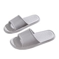 thumbnail image 1 of Mens and Womens Home Slippers Simplicity Solid Color Quick Drying Soft Sole Comfortable Non-Slip Indoor and Outdoor EVA Slippers Gray-01, 1 of 1