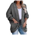 thumbnail image 2 of Cardigans en Tricot pour Femmes Amples Surdimensionnés avec Poches, 2 of 9