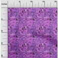 thumbnail image 2 of oneOone Velvet Purple Fabric Ocean Life Craft Projects Decor Fabric Printed By The Yard 58 Inch Wide, 2 of 4