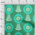 thumbnail image 2 of oneOone Polyester Spandex Sea Green Fabric Asian Block Floral Craft Projects Decor Fabric Printed By The Yard 56 Inch Wide, 2 of 4