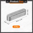 thumbnail image 2 of 5Pack Round Ended Feather Key, 5x5x20mm Carbon Steel Parallel Drive Shaft Keys, 2 of 6