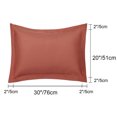 thumbnail image 2 of PiccoCasa Soft 1800 Microfiber Oxford Pillowcases 2Pcs, Queen Orange, 2 of 7