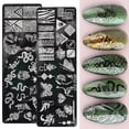 thumbnail image 2 of Nail Stamping Plate Various Patterns Clear Engraved Rust-Proof Polish Printing Flowers Nail Art Stamp for Girl, 2 of 10