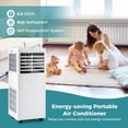 thumbnail image 2 of Costway 5000 BTU (8000 BTU ASHRAE) Portable Air Conditioner with Dehumidifier & Fan Sleep Mode & 24H Timer, 2 of 9