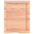 thumbnail image 2 of vidaXL Bathroom Countertop Light Brown 40x50x(2-4) cm Treated Solid Wood, 2 of 5