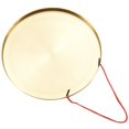 thumbnail image 2 of 22cm Hand Gong Brass Copper Chapel Opera Percussion with Round Play Hammer, 2 of 7