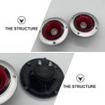 thumbnail image 4 of Miangastore 2 Pcs Haut-Parleur de Voiture Tweeter Remplacement Corne Automobile Piézoélectrique, 4 of 9