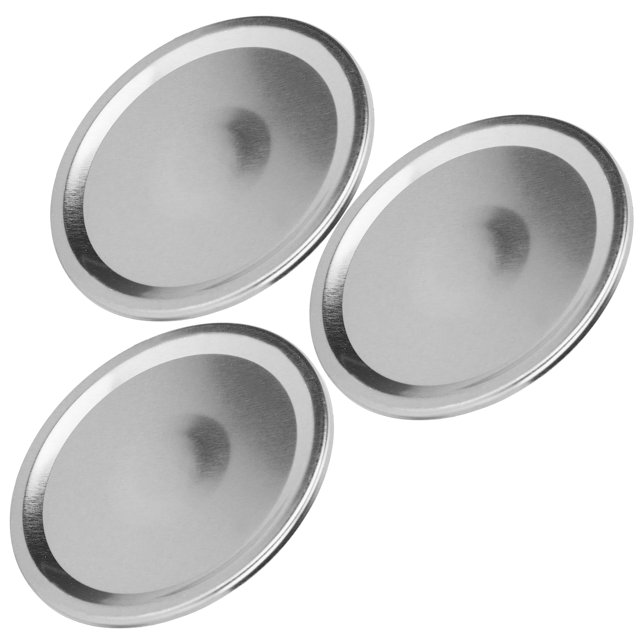 24 Pcs Mason Jar Lid, Stainless Steel Container Lid Glass Jars Containers Lid Replacement Cover Reusable Jar Cover Lid Sealing Canning Jar Lids for Regular Wide Mouth Jar