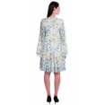 thumbnail image 4 of Moomaya Robe d'Été Fluide à Manches Longues Imprimée pour Femmes, Longueur Genou, Évasée, 4 of 6
