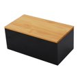 thumbnail image 2 of Langgg Functional Makeup Storage Box For Brushes Jewelry And Cosmetics Gift For Friends And Birthday Parties Storage Case Home Black flat cover, 2 of 6