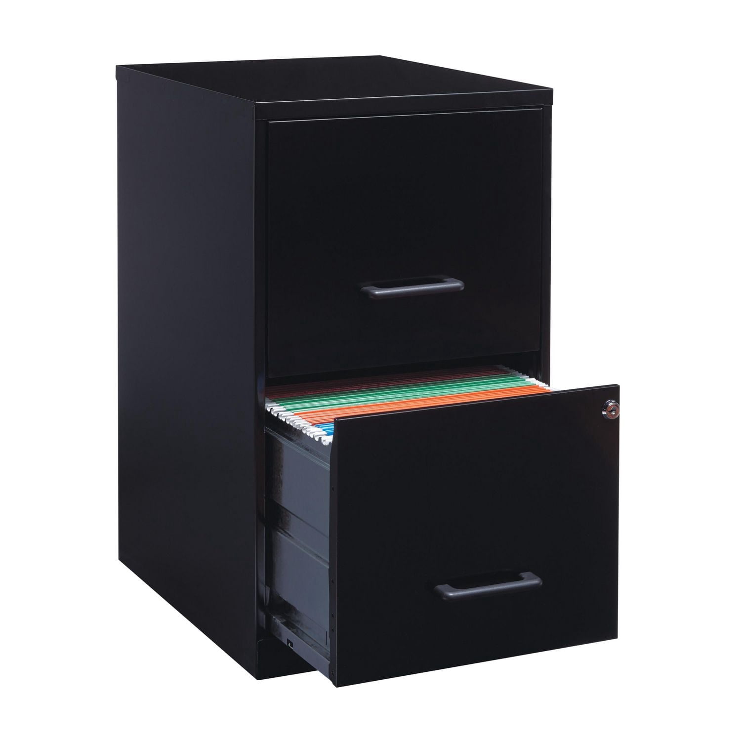 Solutions d’espace - Classeur vertical, largeur papier lettre à 2 tiroirs de 18 po de profondeur - noir