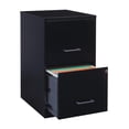 thumbnail image 3 of Space Solutions 18" Deep 2 Drawer Letter Width Vertical File Cabinet, Black, 3 of 6