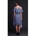 thumbnail image 4 of Bimba Robe Droite à Épaules Dénudées pour Femmes, Style Chic, Imprimé Géométrique Violet, Tunique d'Été - X-Small, 4 of 6