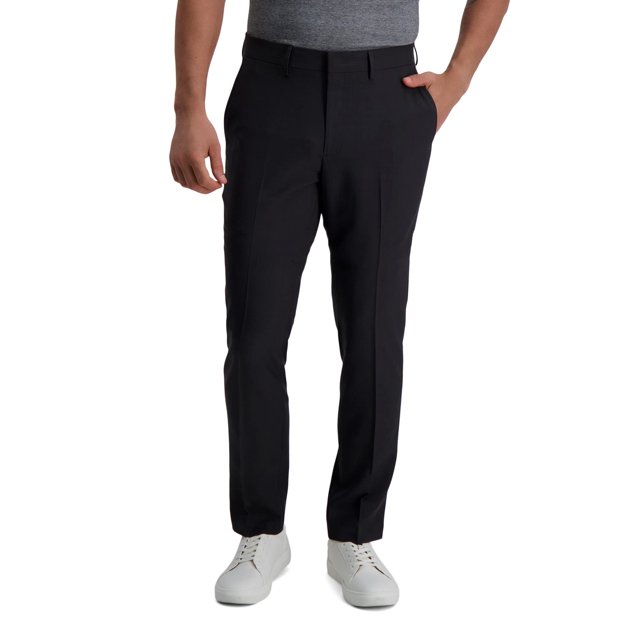 Haggar Men's Smart Wash Repreve Suit Separate Pant Slim Fit, Charcoal, 32x32