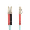 thumbnail image 2 of StarTech.com 20m (65ft) LC/UPC to LC/UPC OM4 Multimode Fiber Optic Cable, 50/125��m LOMMF/VCSEL Zipcord Fiber, 100G Networks, Low Insertion Loss, LSZH Fiber Patch Cord - Patch cable - LC/UPC multi-mode (M) to LC/UPC multi-mode (M) - 20 m - fiber optic - duplex - 50 / 125 micron - OM4 - halogen-free, up to 100 Gbps data transfer rate - aqua, 2 of 4