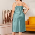 thumbnail image 4 of Timegard Vêtements de Nuit pour Femmes Nuisettes Sans Manches à Col Bénitier Douces à Bretelles Spaghetti Ajustables Robe de Nuit, 4 of 4