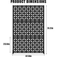 thumbnail image 3 of OUYAWEI Metal Privacy Screen,Freestanding Decorative Divider,Extended Height Privacy Screen with Stable Base for Garden,Square coin design, 3 of 8