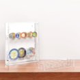 thumbnail image 3 of MYG Boîte de Rangement pour Pièces Ronde en Acrylique Transparent avec Porte Magnétique, Vitrine de Collection de Badges, Organisateur Mural pour Pièces et Badges Commémoratifs, 260x300x50mm, 3 of 10