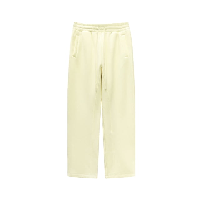 Styesk Men's Pants Men's Solid Color Casual Straight Leg Pants Full Length Pants
