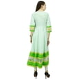 thumbnail image 4 of Phagun Kurta Anarkali en Coton à Imprimé Cachemire Kurti Ethnique Robe de Designer, 4 of 5