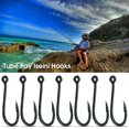 thumbnail image 2 of 50Pcs/Box Fishing Hook High Strength Super Sharp Fishing Tackle Barbed Single Circle Carp Hook Fishing Accessory, 2 of 7