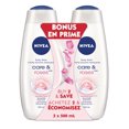 thumbnail image 1 of NIVEA Care & Roses Body Wash, Bonus Pack, 1 of 8