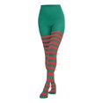thumbnail image 4 of Collants de Noël Colorés Patchwork Rayés pour Femmes Halloween, 4 of 4