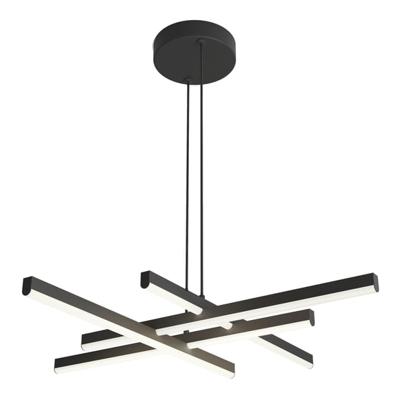 Artika Grid Modern LED Pendant Light Fixture, Black